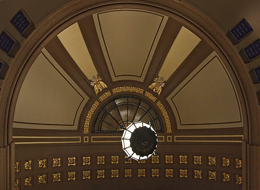 Main staircase ceiling